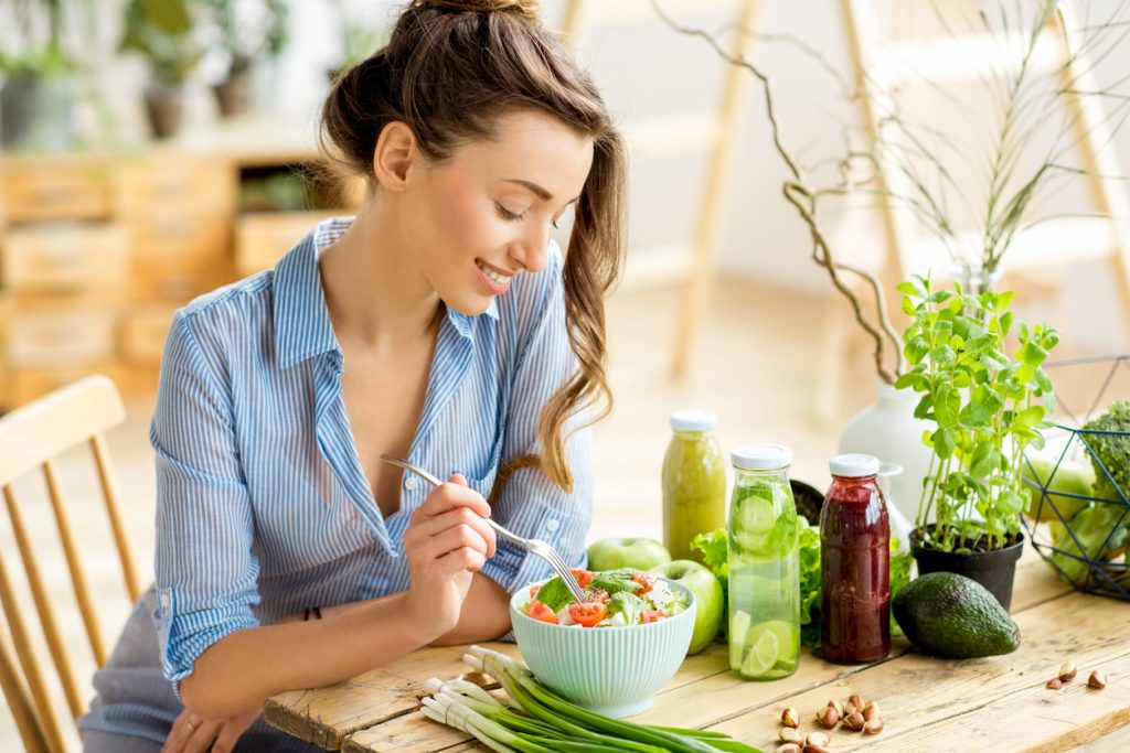 femme vegetariene