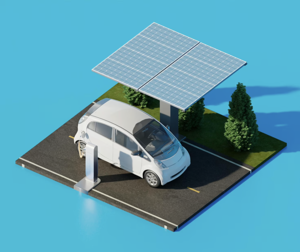 Adoptez les ombrières photovoltaïques et réduisez votre empreinte carbone tout en protégeant votre véhicule
