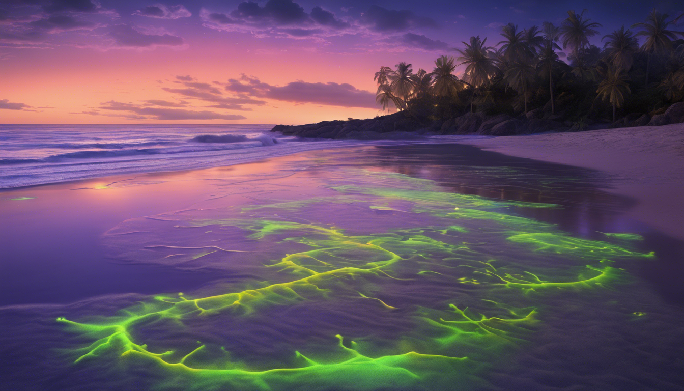 découvrez la magie des plages fluorescentes, un phénomène naturel époustouflant qui illumine les rivages nocturnes. plongez dans un monde fascinant où les vagues scintillent sous le clair de lune et vivez une expérience inoubliable au cœur de la nature.