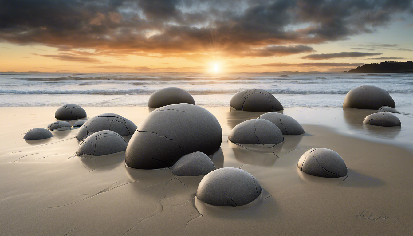 découvrez l'incroyable formation géologique des boules de moeraki, des sphères mystérieuses échouées sur les plages néo-zélandaises. plongez dans l'histoire naturelle fascinante de ces formations uniques, leur origine, et leur signification culturelle, tout en explorant les paysages époustouflants qui les entourent.