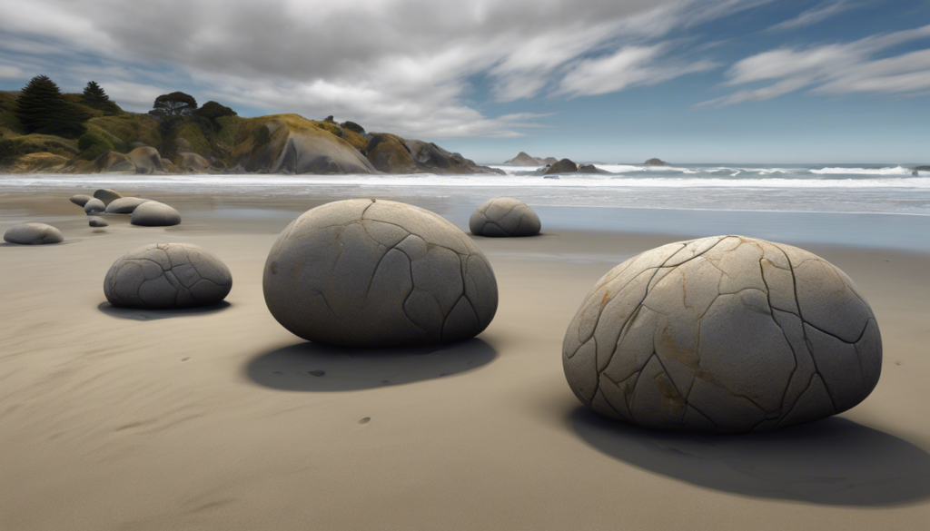 découvrez l'incroyable formation géologique des boules de moeraki en nouvelle-zélande. apprenez comment ces formations sphériques, vieilles de millions d'années, révèlent les secrets de l'histoire terrestre et fascinent les visiteurs par leur beauté et leur mystère.